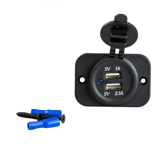 Разъем USB 5В 3.1А на панели