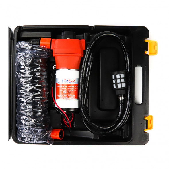 Комплект помывочный SeaFlo, 12V 11.6 л/мин, 4.8 BAR, чемодан