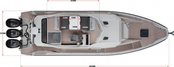 Катер Victory А11 Fly c Suzuki 3хDF300APX/APXX