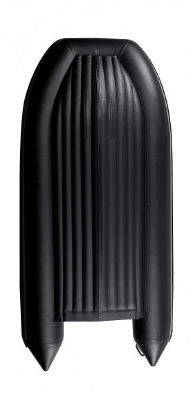 Надувная лодка ПВХ, RiverBoats RB 370 НДНД, черно-серый