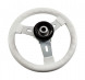 Рулевое колесо ELBA обод белый, спицы серебрянные д.320 мм