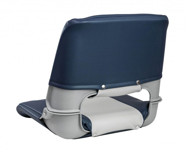 Кресло складное мягкое SKIPPER, цвет серый/синий (упаковка из 4 шт.)