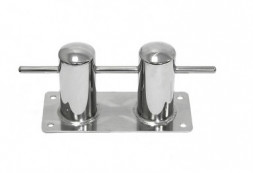 Кнехт двойной 60 мм с основанием