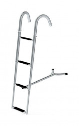 Трап телескопический носовой, 4 черных ступени (ширина 260 мм.)