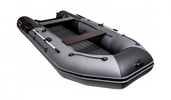 Надувная лодка ПВХ, Таймень NX 4000 НДНД PRO, графит/черный