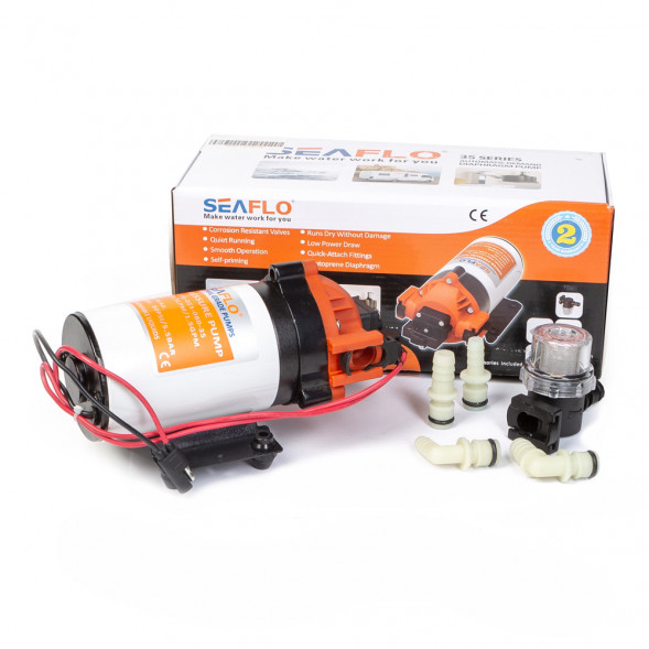 Помпа водоподающая SeaFlo мембранная, 12V 5.5 л/мин, 5.5 BAR