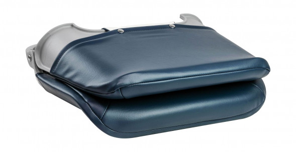 Кресло складное мягкое SKIPPER, цвет синий/белый (упаковка из 4 шт.)