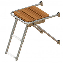 Платформа кормовая с трапом 2 ступени белые