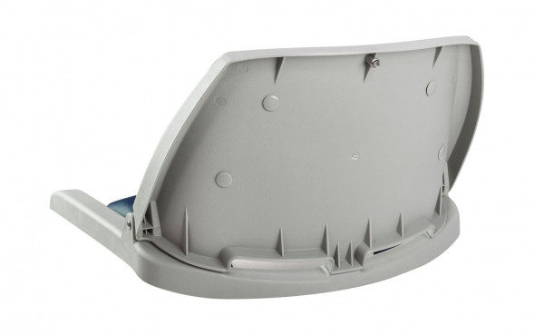 Кресло мягкое складное, обивка винил, цвет белый/синий, Marine Rocket (упаковка из 4 шт.)