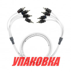 4-х канальный межблочный кабель из 100% меди для морского применения RCA 7,6 м. MOFCR-25FT.4CH, DS18 (упаковка из 10 шт.)