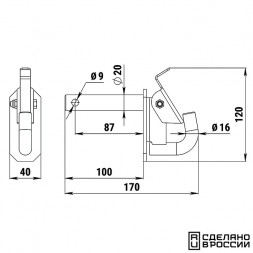 Прицепной крюк для снегохода POLARIS