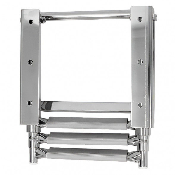 Трап телескопический выдвижной, 3 серых ступени (ширина 272 мм.)