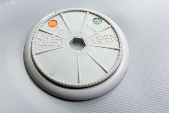 Надувная лодка ПВХ, RiverBoats RB 390 НДНД, серо-белый