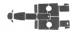Комплект палубного покрытия для Феникс 510BR, тик черный, с обкладкой, Marine Rocket
