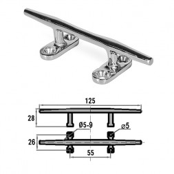 Утка швартовая сталь 125мм