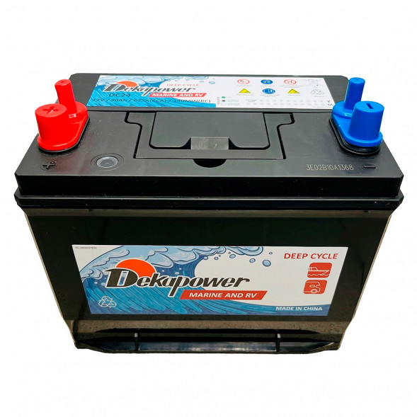 Аккумулятор лодочный DEKAPOWER Marine DC24, 90 Ач, 12V (глубокого разряда)