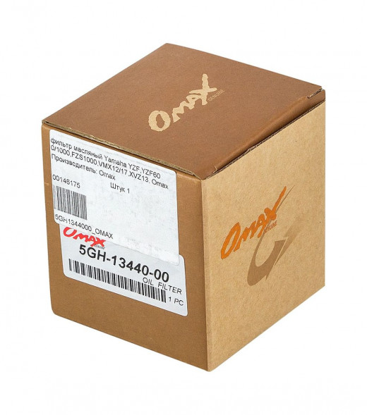 Фильтр масляный Yamaha, Omax (15400PFB007, 3R007615M)