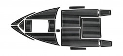 Комплект палубного покрытия для Феникс 560, тик черный, с обкладкой, Marine Rocket