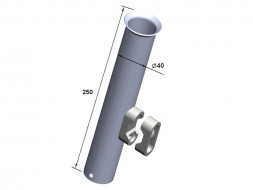 Держатель спиннинга 250х37 нержавеющая сталь