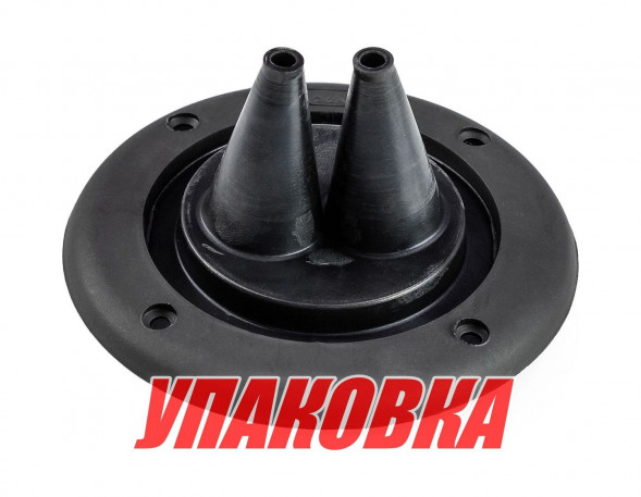 Уплотнитель для 2-х тросов управления черный, д.105 мм (упаковка из 50 шт.)