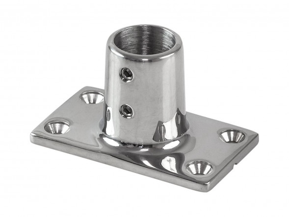 Основание стойки леера (25,4 мм), 90 град, прямоугольное, Marine Rocket