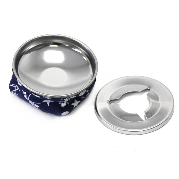 Пепельница ветрозащищенная SUNFINE синяя, 107 мм