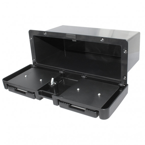 Бокс для мелочей, черный пластик