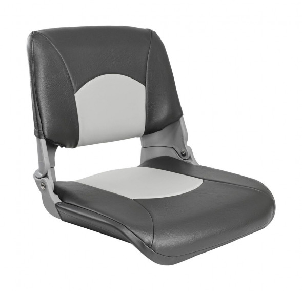 Кресло складное мягкое SKIPPER, серый/темно-серый