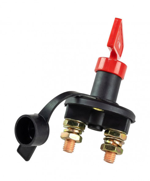 Выключатель массы-ключ "OFF-ON" (1 АКБ) 100А с защитным колпачком, Marine Rocket