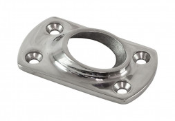 Основание стойки леера 1&quot; (25.4 мм), 45 град, прямоугольное под сварку