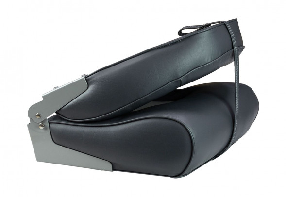 Кресло мягкое складное, обивка винил, цвет темно-серый/серый, Marine Rocket