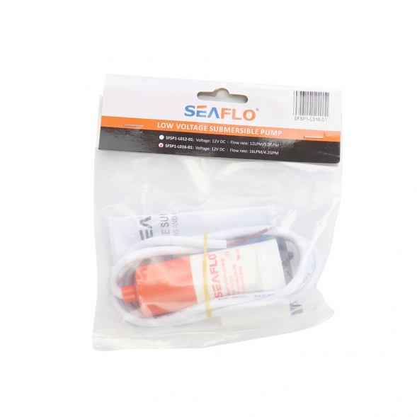 Помпа водооткачивающая SeaFlo погружная, 12V 12 л/мин