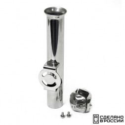 Держатель спиннинга 250х37 поворотный нержавеющая сталь