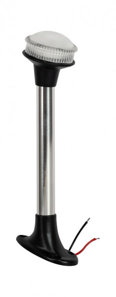 Огонь топовый на стойке 9&quot;, черный, 12-24 В, LED, Ba15d
