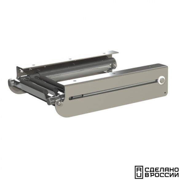 Трап телескопический выдвижной с фиксатором, 3 белые ступени (ширина 276 мм.)