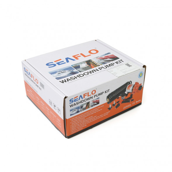 Комплект помывочный SeaFlo, 12V 11.6 л/мин, 4.8 BAR