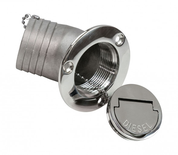 Горловина заливная угловая для дизтоплива 50 мм, Marine Rocket