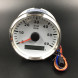 Тахометр 0-6000 об/мин (белый, хромированный ободок)