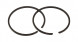 Кольца поршневые Mercury/Tohatsu 4-5; 9.9-15, STD, Omax
