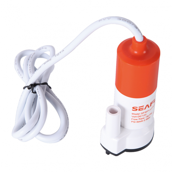 Помпа водооткачивающая SeaFlo погружная, 12V 16 л/мин