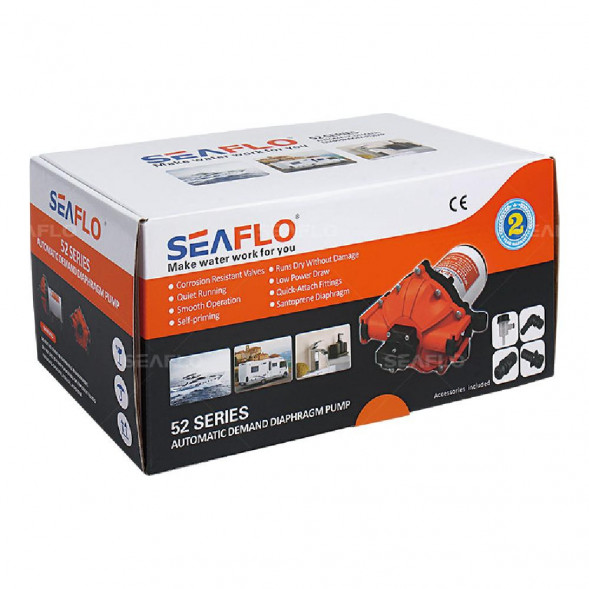 Помпа водоподающая SeaFlo мембранная, 12V 15 л/мин, 4.2 BAR