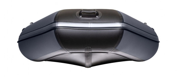 Надувная лодка ПВХ, АКВА 2900 слань-книжка киль, графит/черный