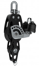 Блок HTX 50 мм двушкивный (fiddle) с направляющей скобой и стопором (29195039)