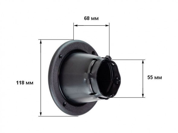 Уплотнитель для тросов управления регулируемый черный (упаковка из 10 шт.)