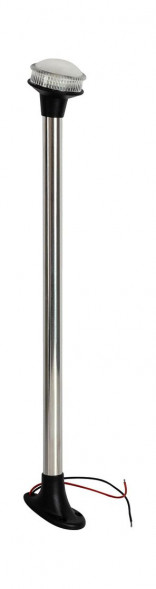 Огонь топовый на стойке 18&quot;, черный, 12-24 В, LED, Ba15d