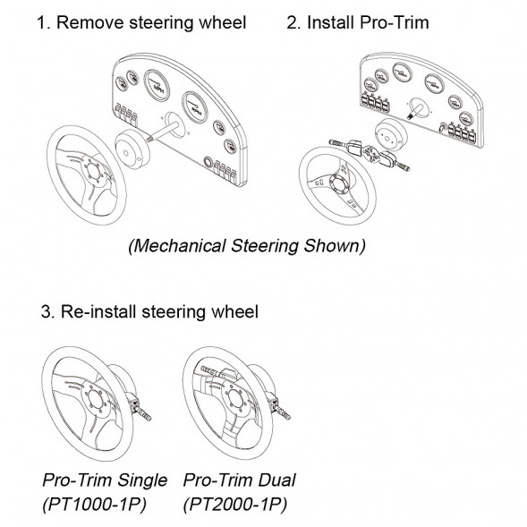 Подрулевой переключатель ProTrim, одинарный