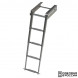 Трап телескопический выдвижной с фиксатором, 4 серая ступени (ширина 278 мм.)