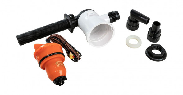 Аэратор горизонтальный 12 В, 350 GPH (1324,8 л/час), SeaFlo