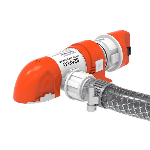 Помпа водооткачивающая SeaFlo трюмная, 12V 1100 галлон/час, патрубок 19/25/29 мм