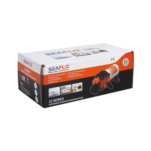 Помпа водоподающая SeaFlo мембранная, 12V 5 л/мин, 6.9 BAR